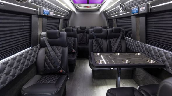 mcallen 15 passenger sprinter van interior