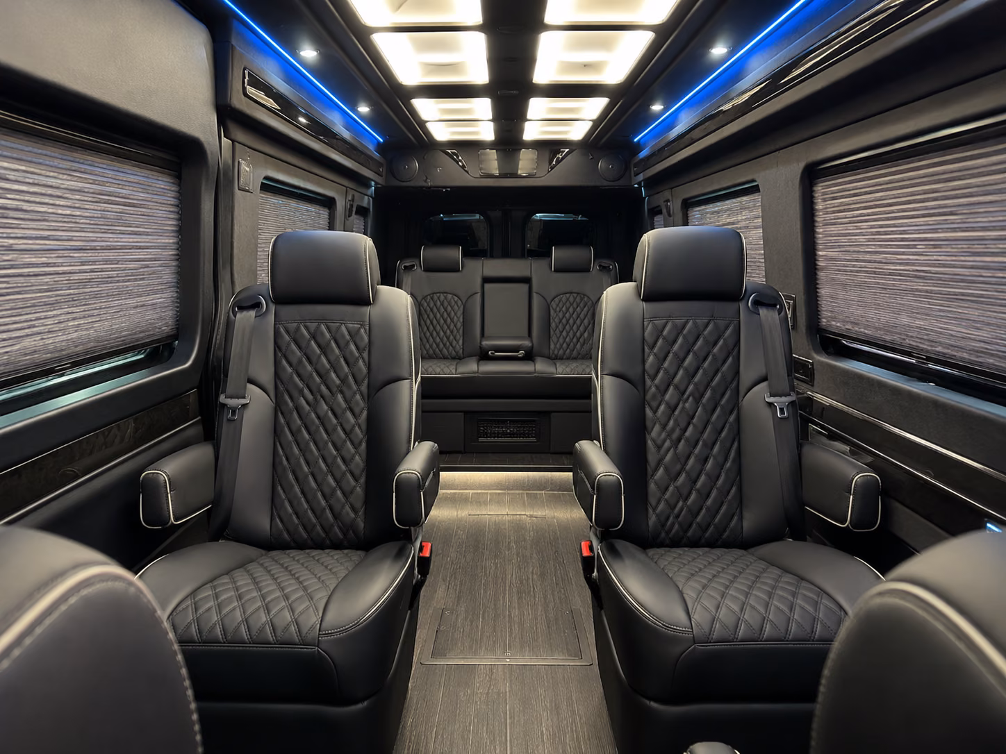 mcallen 12 passenger sprinter van inside