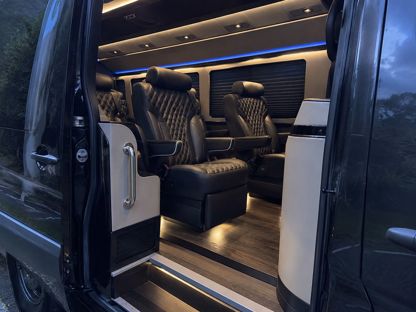 mcallen 12 passenger sprinter van interior