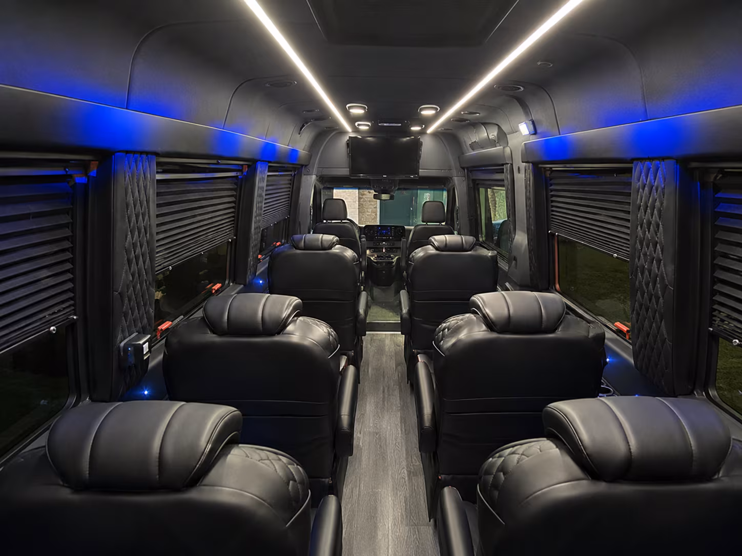 mcallen 15 passenger sprinter van interior