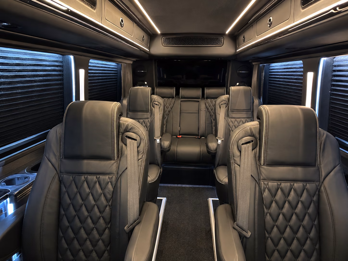 mcallen 20 passenger sprinter van inside