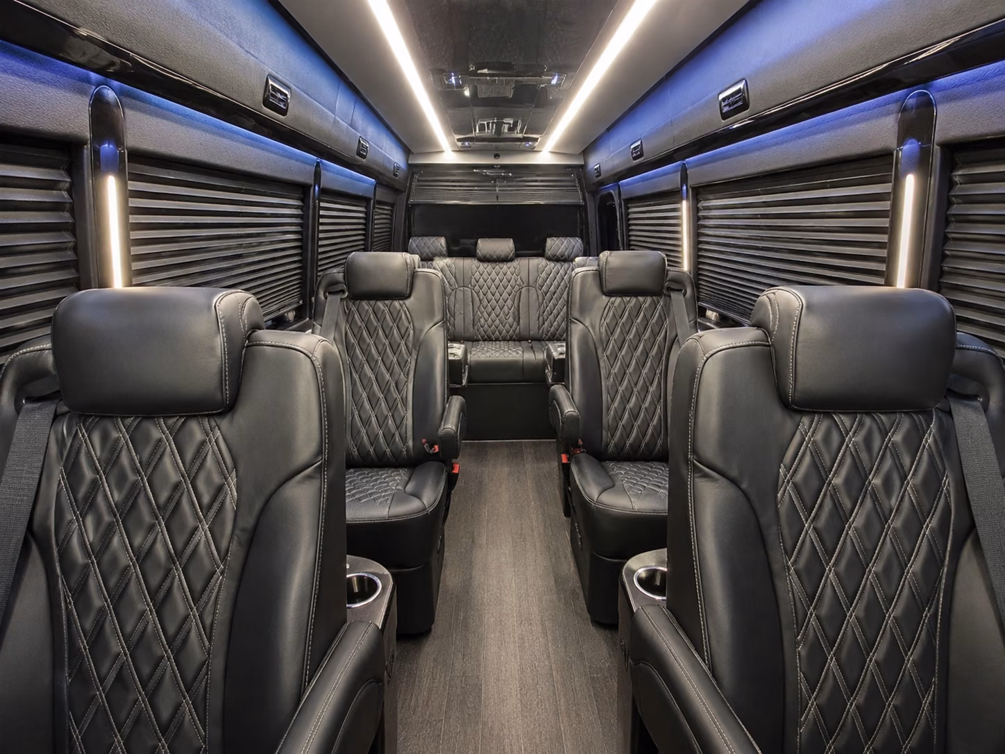 mcallen 8 passenger sprinter van interior