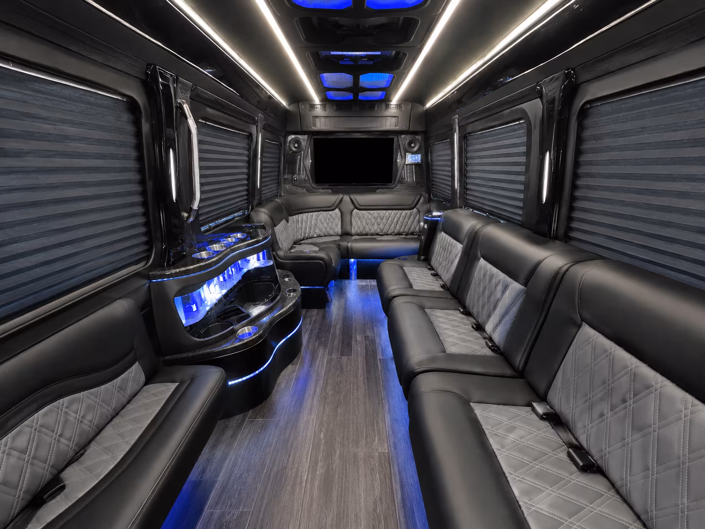 mcallen sprinter limousine inside