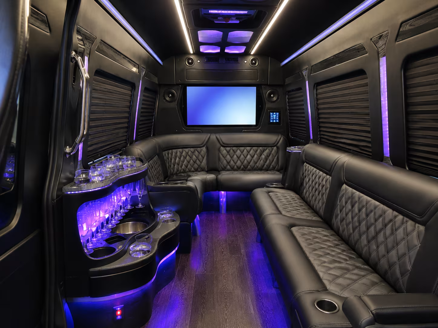 mcallen sprinter limousine interior